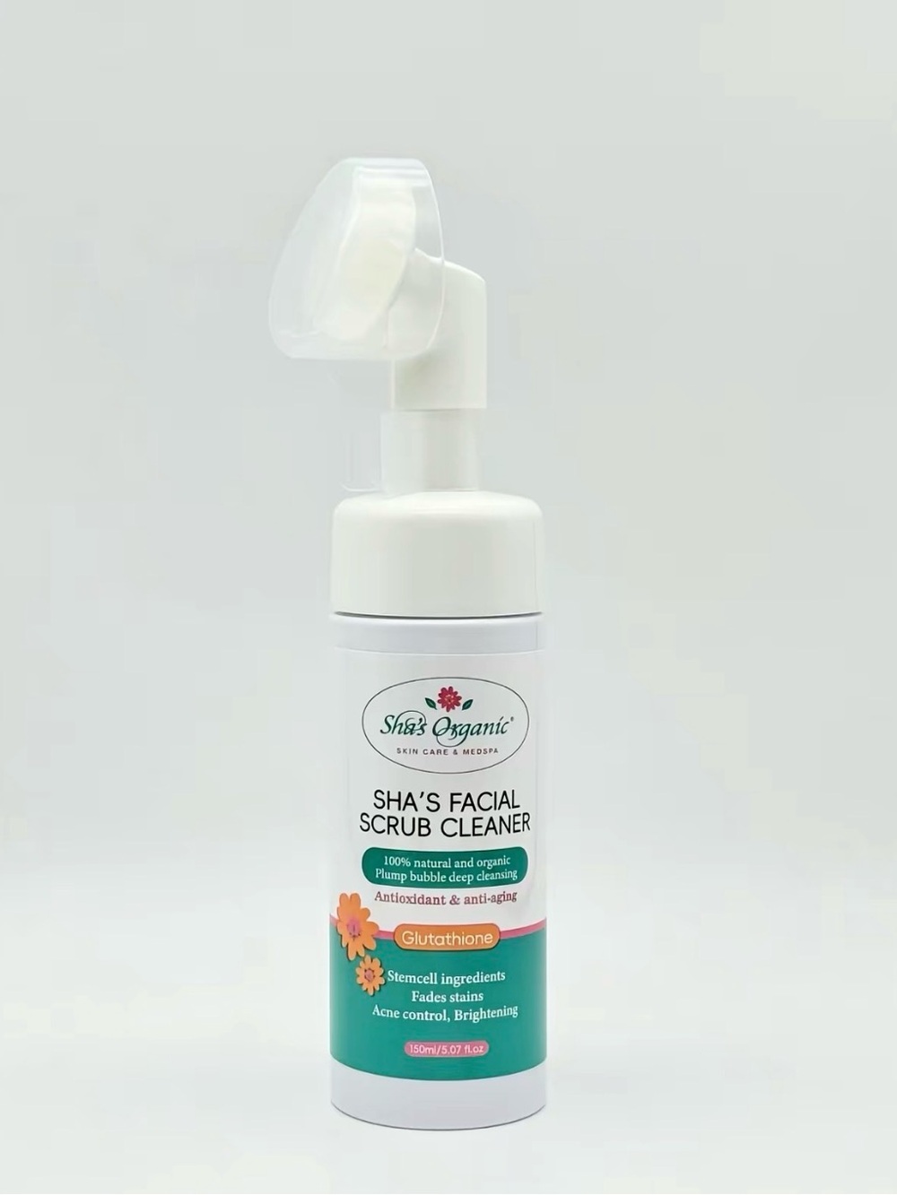 White Facial Scrub Cleaner – Gentle Foaming Exfoliant